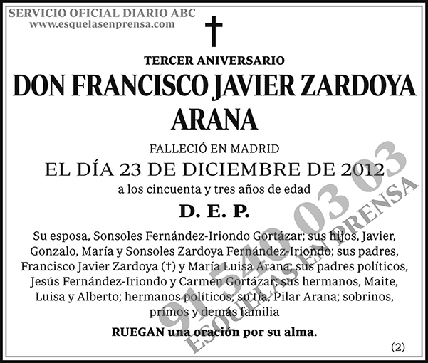 Francisco Javier Zardoya Arana